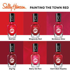 Sally Hansen Miracle Gel Dig Fig nails showcase gel-like shine and extended wear.