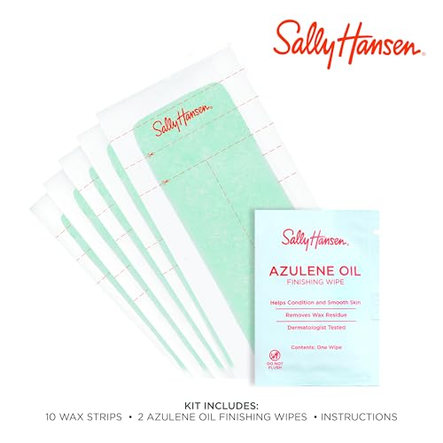 Sally Hansen Snip & Use Wax Strips for bikini line, long-lasting smoothness.