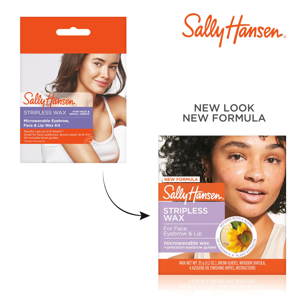 Sally Hansen Stripless Wax Finish close-up highlighting smoother skin after use.