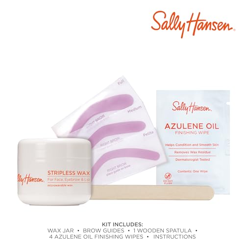 Sally Hansen Stripless Wax wooden spatula demonstrates precise application.