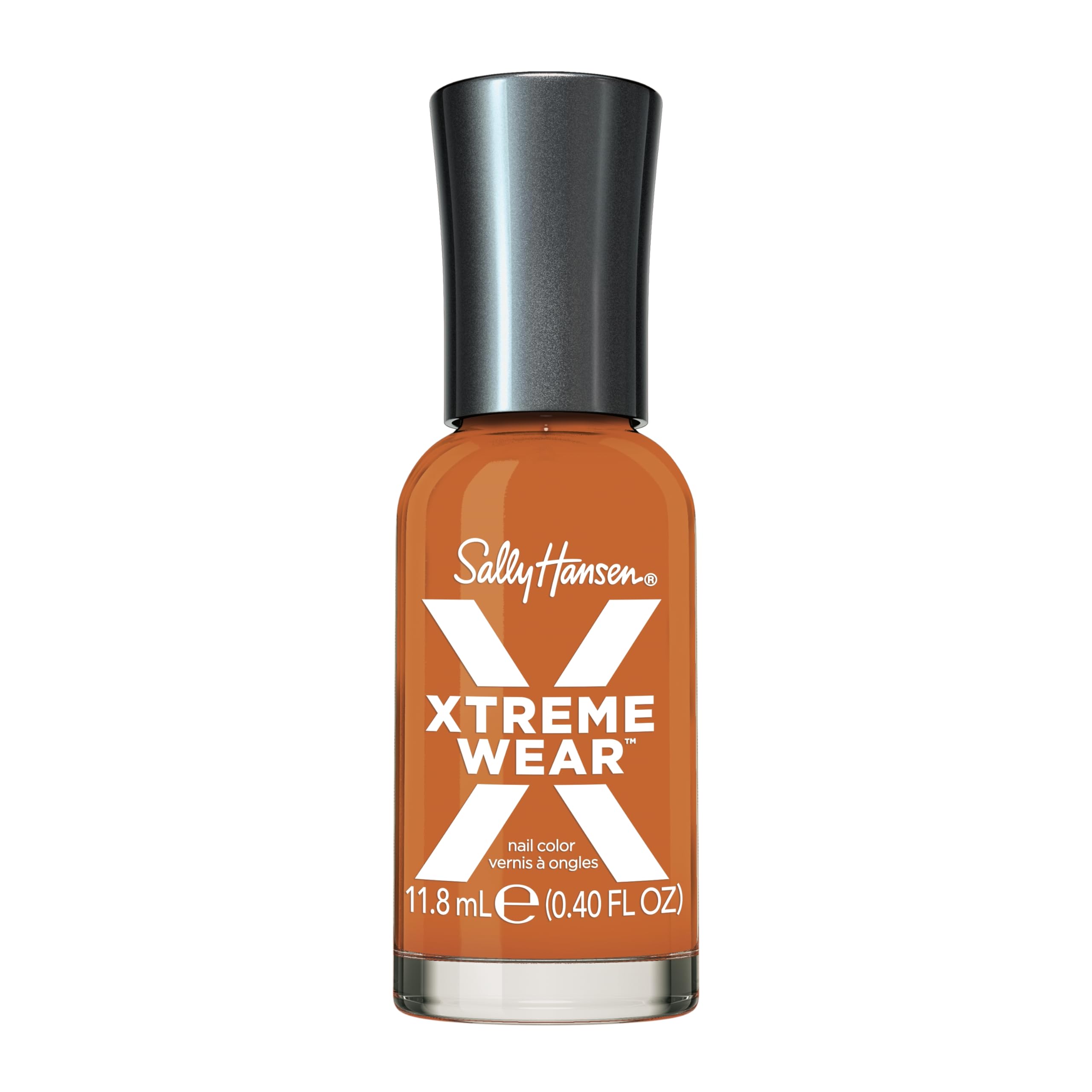 Sally Hansen Xtreme Wear streak-free shine on nails with bold color.