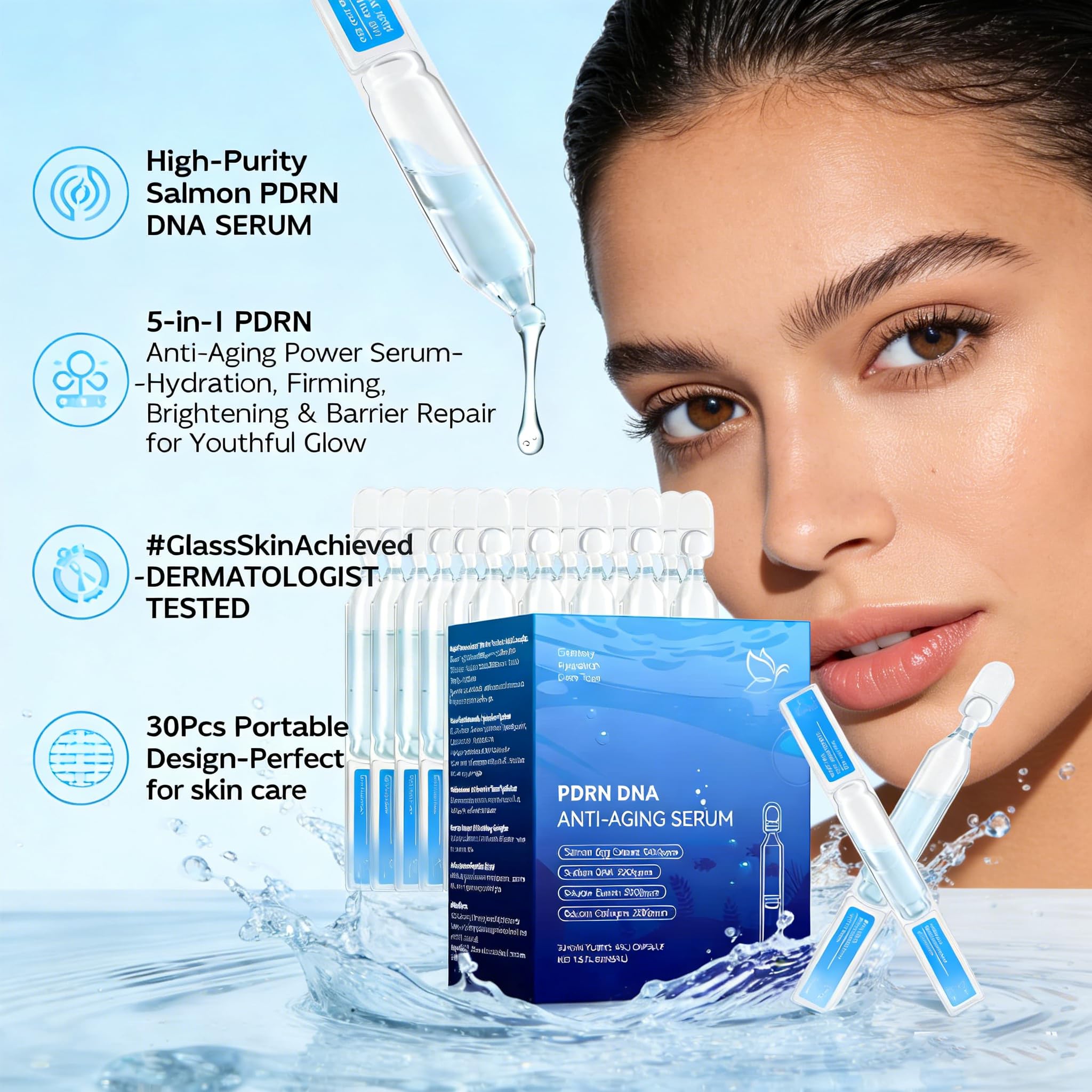 Salmon DNA PPRN Serum barrier support with Panthenol and Betaine.