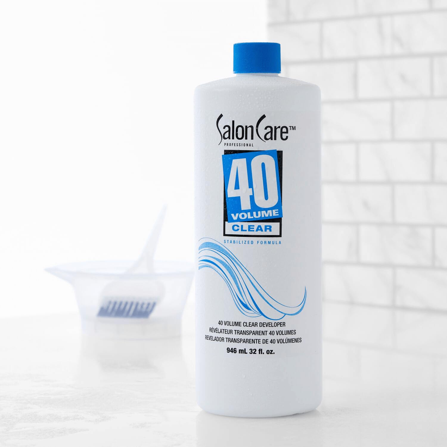 Salon Care per-pack label close-up clarifies packaging details for buyers