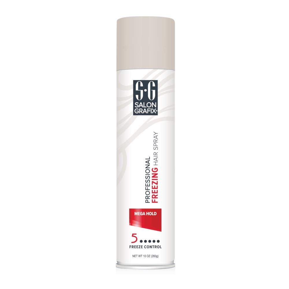 Salon Grafix Mega Hold Spray enables dramatic styles with volume and secure hold
