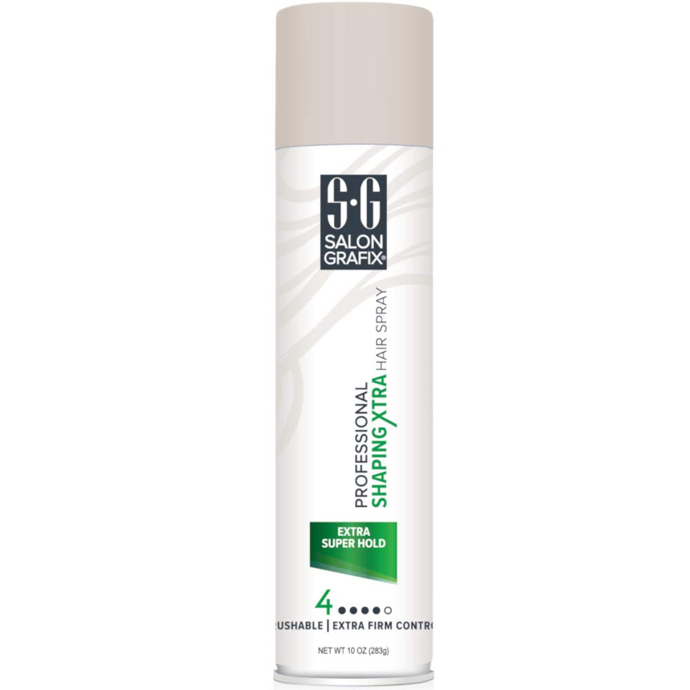 Salon Grafix Shaping Xtra Hair Spray mist delivers humidity resistance
