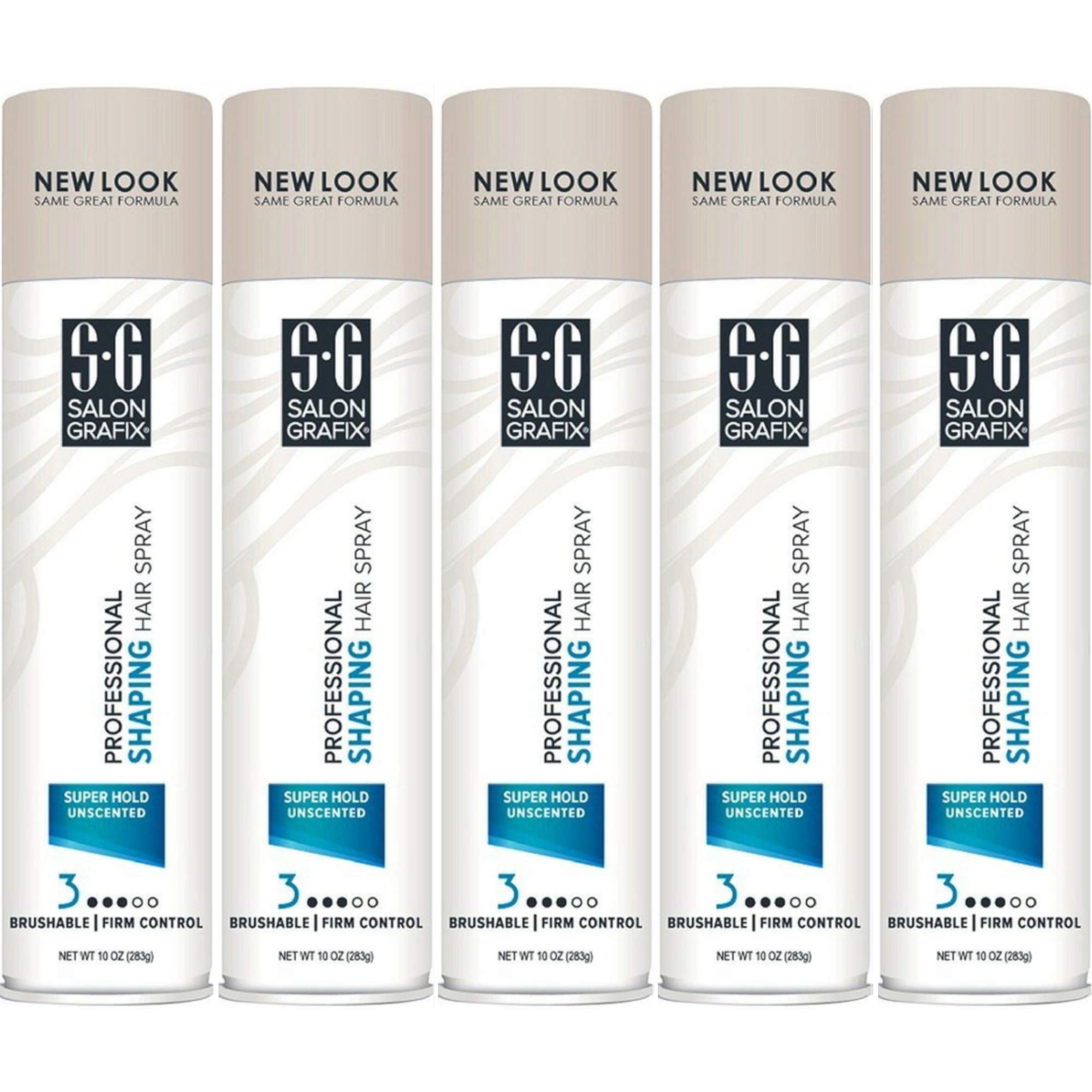 Spray mist from Salon Grafix Unscented Shaping Hair Spray demonstrates quick-dry and humidity resistance for styling