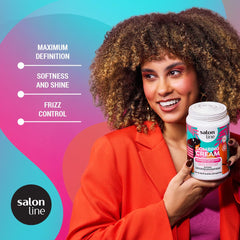 Salon Line Maximum Definition Cream jar closeup showing rich texture for hydration.