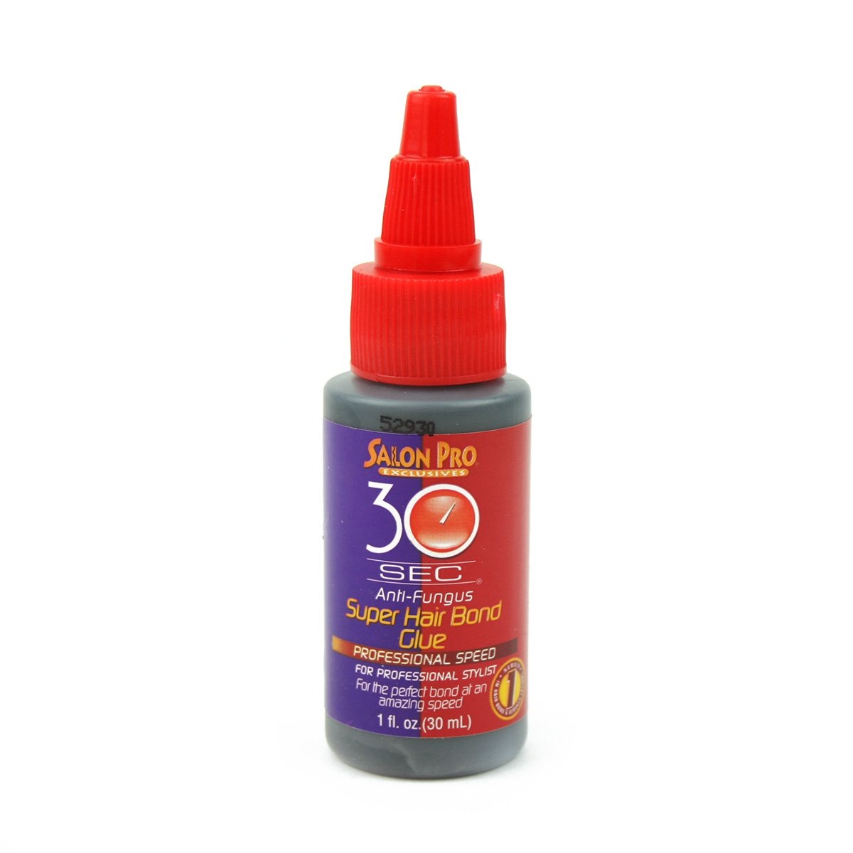 SalonPro 30 Sec Bonding Glue 1oz bottle for quick and secure extension attachment.