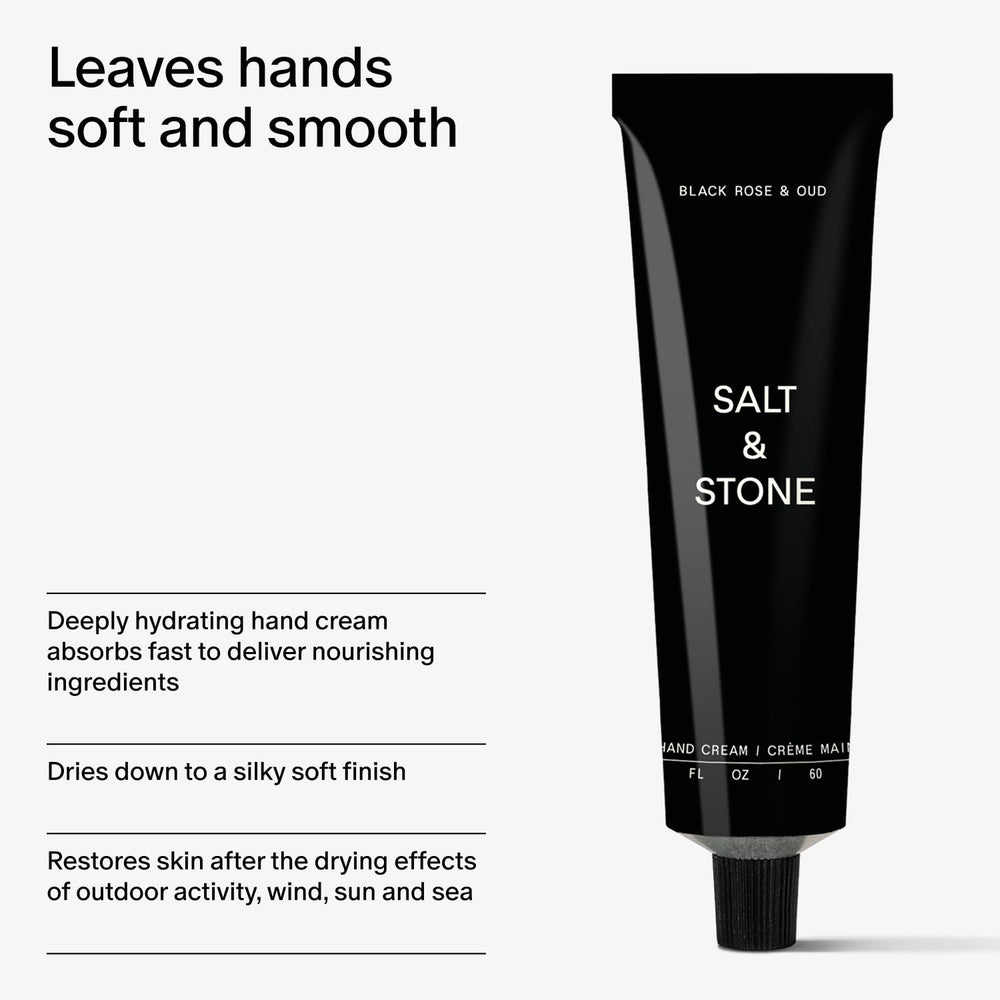 Vegan and cruelty-free certification label on Salt & Stone packaging