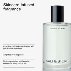 On clothes, a light, non-staining scent refresh.