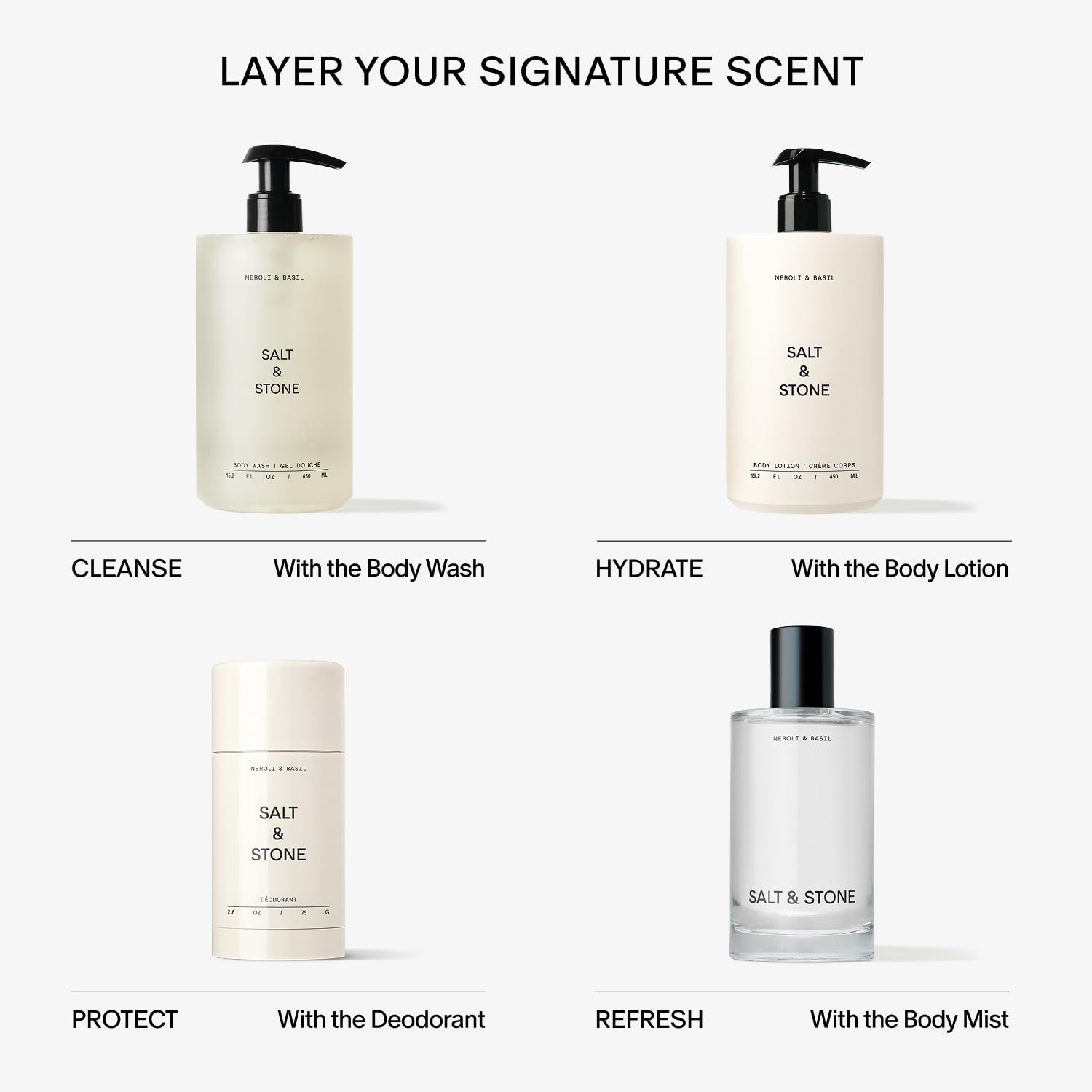 Salt & Stone mist on hair and clothes, leaving no marks and subtle scent.