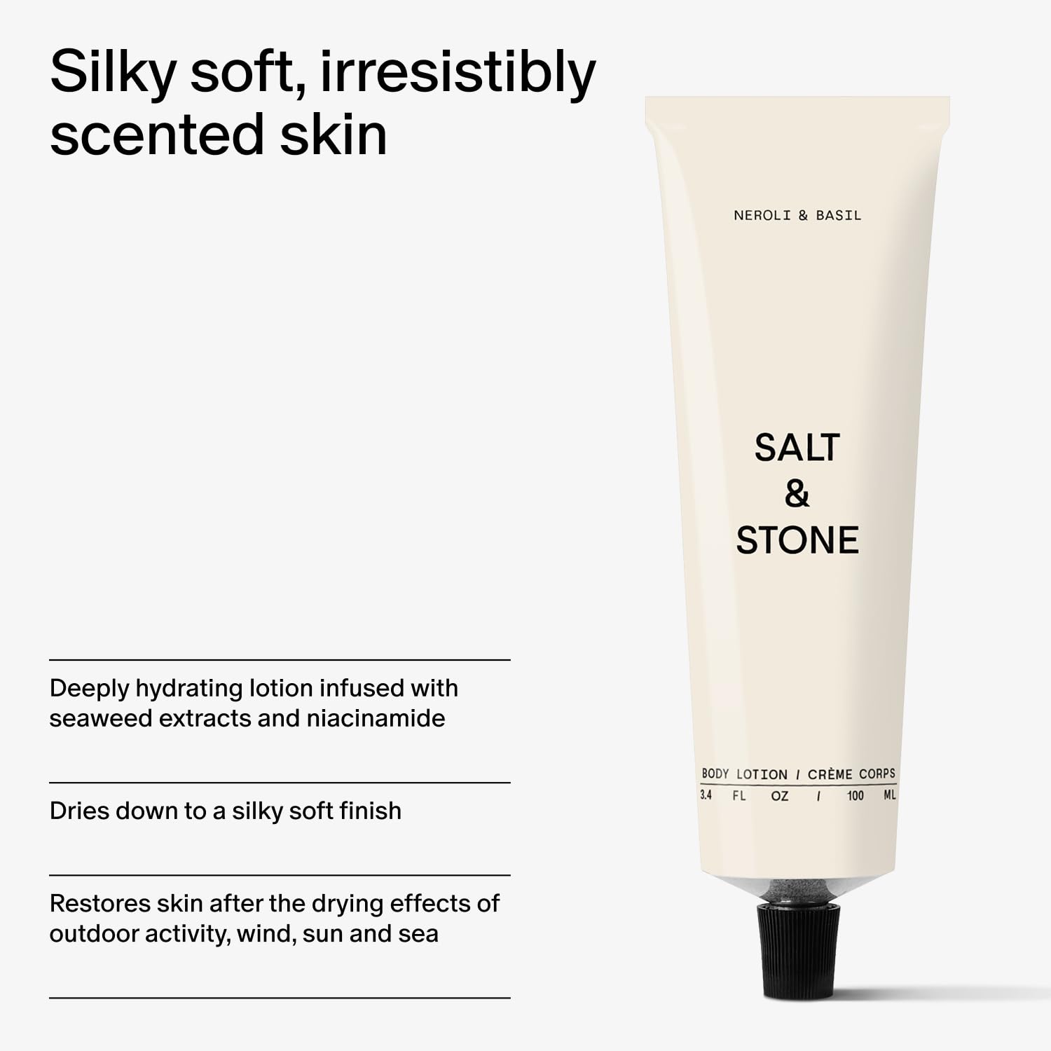 Scent swatch for Salt & Stone Neroli & Basil highlighting refreshing aroma
