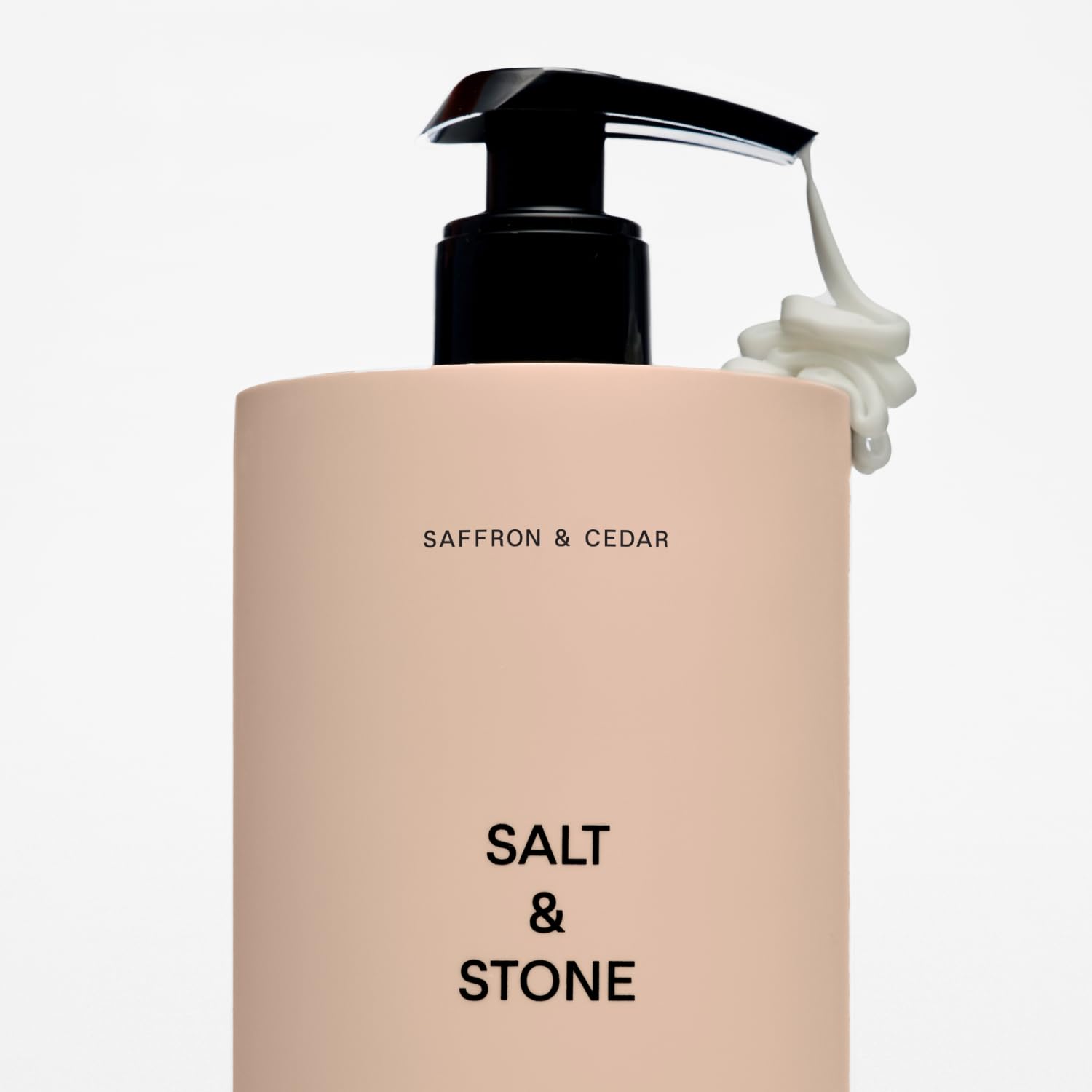 Salt and Stone nourishing lotion illustration highlighting moisturized skin appearance.