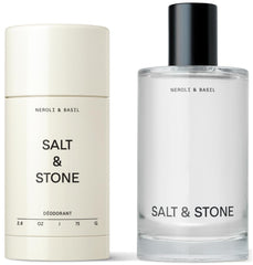 Salt & Stone Neroli & Basil deodorant close-up, smooth application and long-lasting scent.