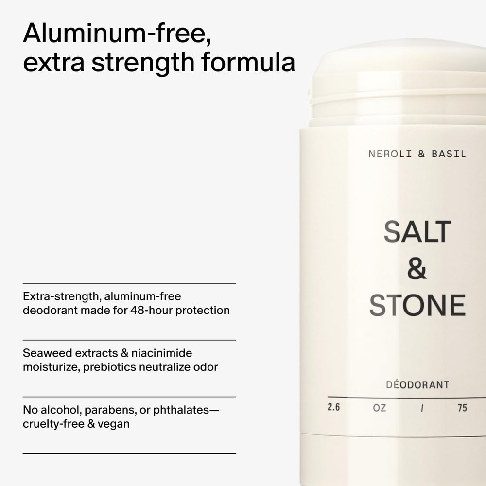 Salt & Stone probiotics concept image, odor-neutralizing benefits for daily use.