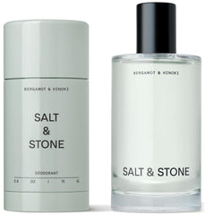 Salt & Stone signature scent duo packaging shows clean, premium branding.