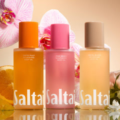 Saltair Pink Beach fragrance close-up highlighting tropical-inspired aroma for relaxation.