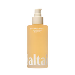 Saltair Body Oil pump bottle ready for after-shower hydration.