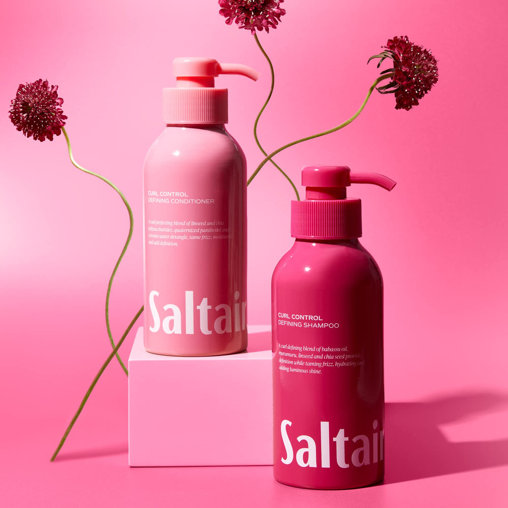 Saltair Conditioner emollient close-up shows hydration for curls.