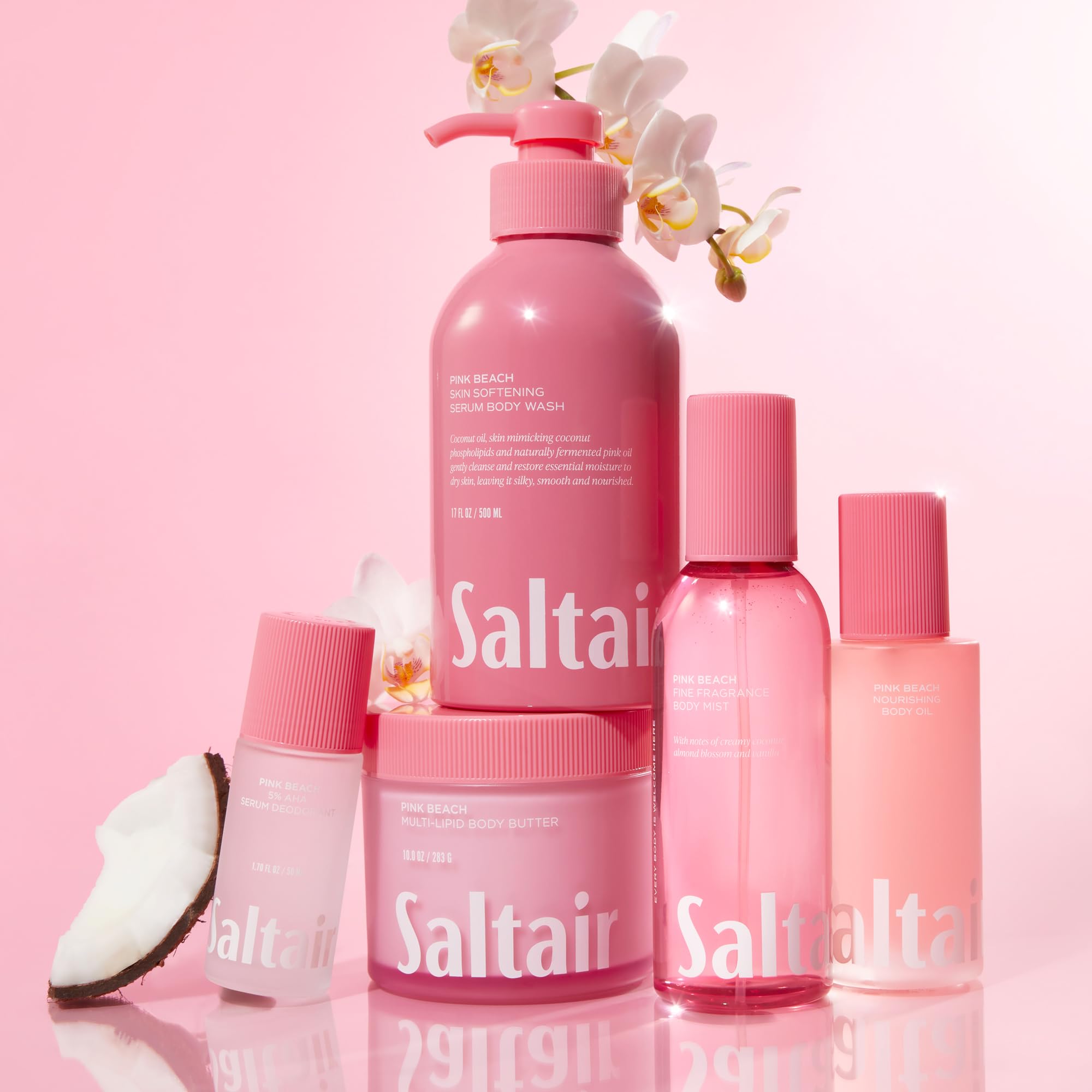 10 oz Saltair jar shown for daily dry skin care routine