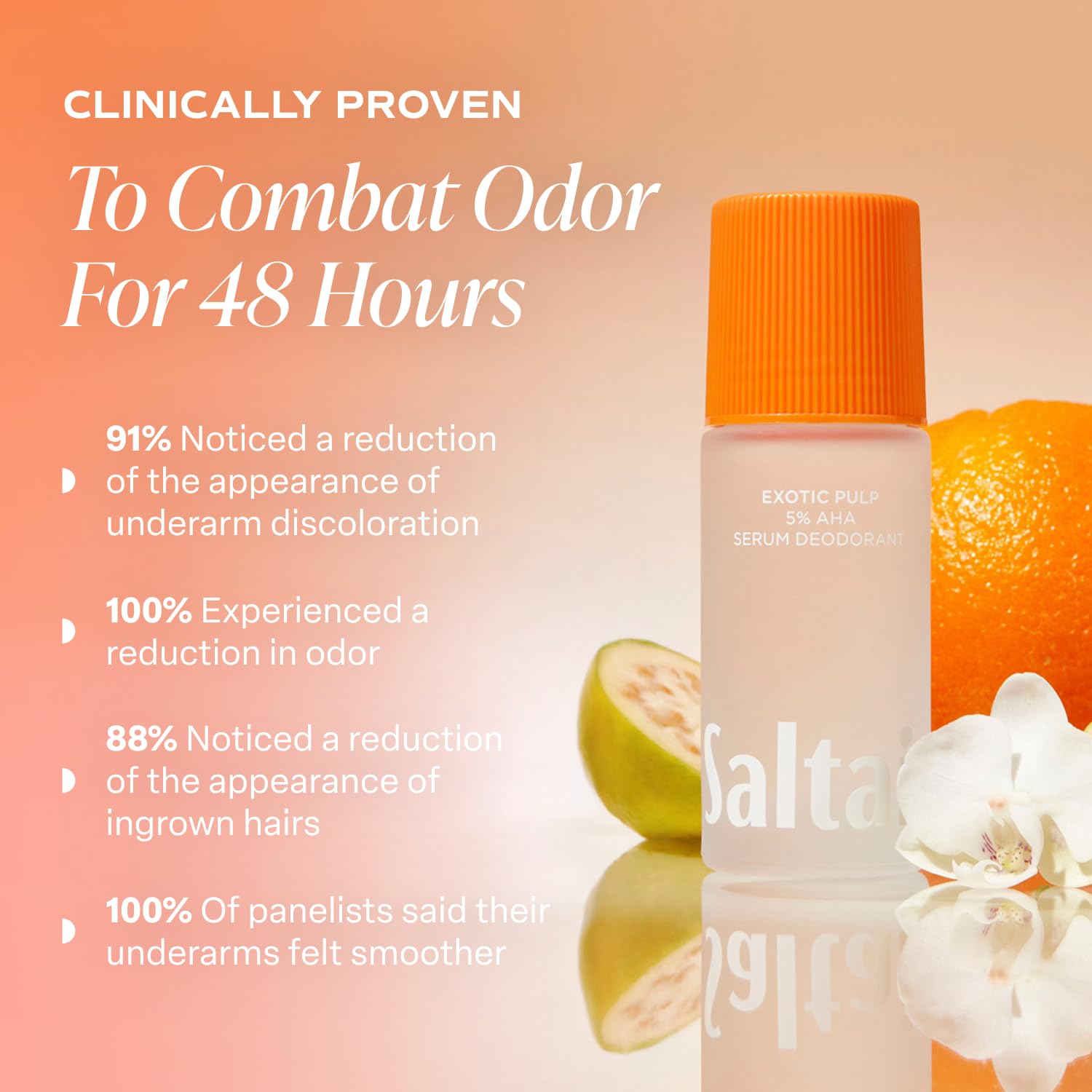 Saltair Exotic Pulp Scent fragrance highlights bright citrus and tropical fruit notes.
