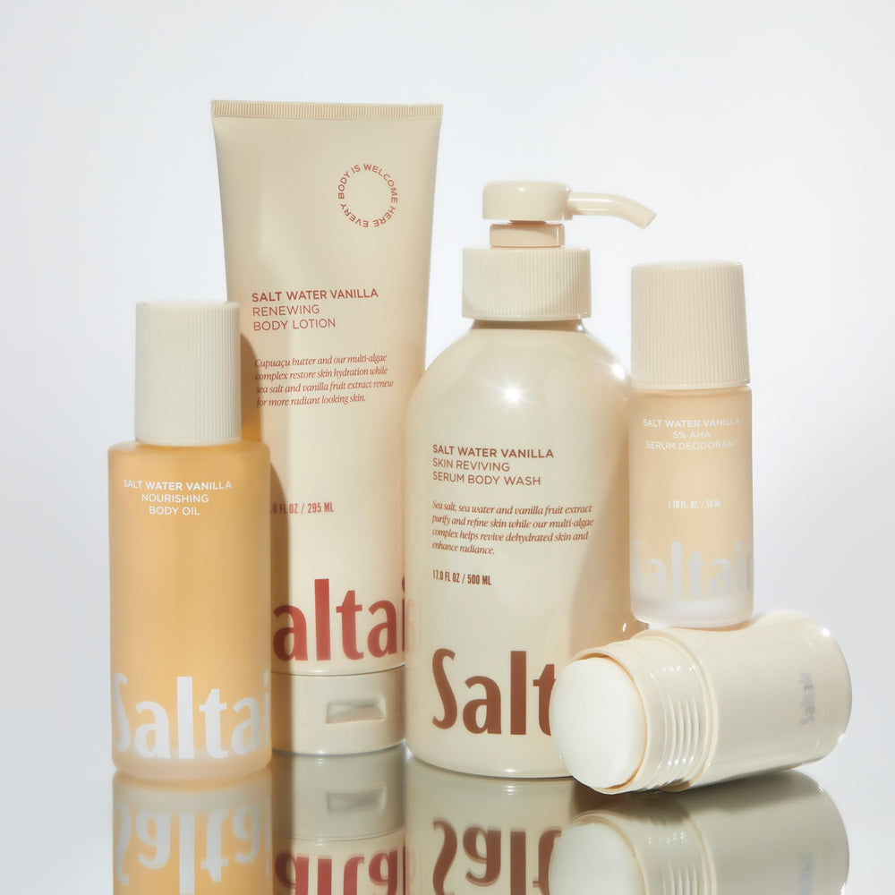 Fast-absorbing Saltair formula leaves skin non-greasy and comfortable