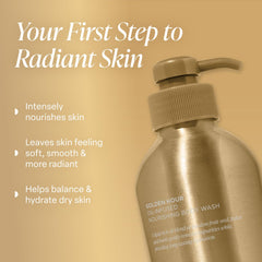 Saltair Golden Hour lather close-up showing creamy foam that rinses clean