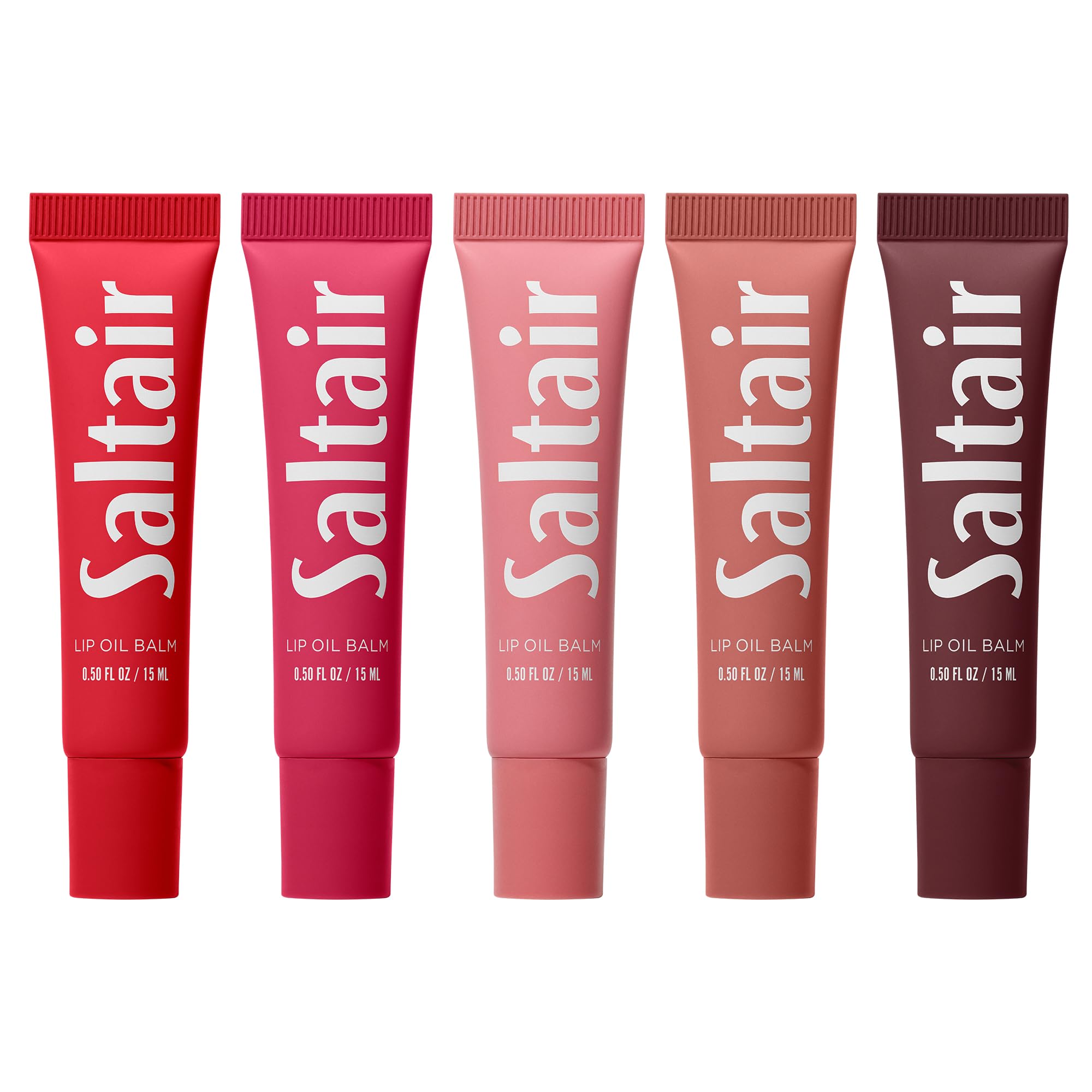Saltair Hydrating Lip Oil Balm in clear gloss for lasting moisture and shine.