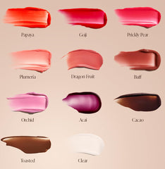 Saltair Hydrating Lip Oil Balm tinted pink for buildable color and cushiony feel.