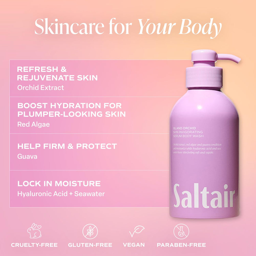 Saltair Island Orchid lather close-up, rich and creamy for a luxurious wash.