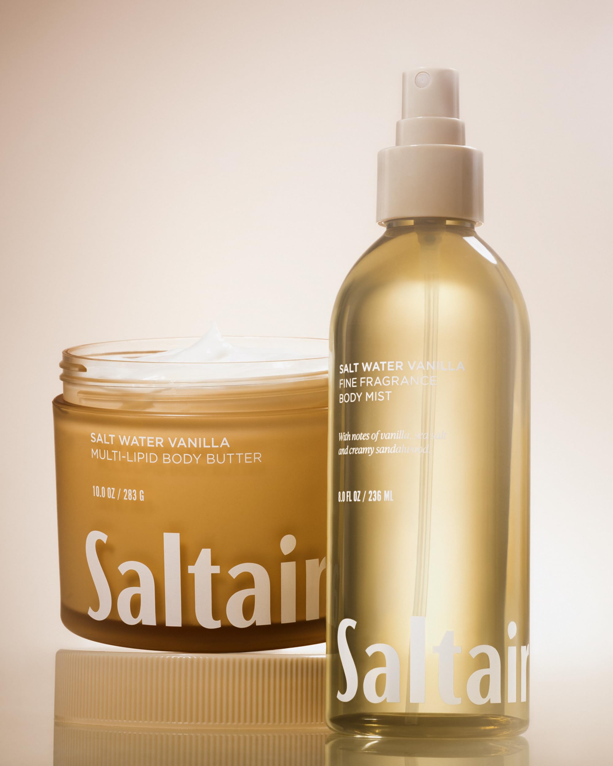 Saltair layering collection display shows cohesive scent routines