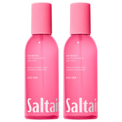 Saltair Body Mist Pink Beach bottle front view delivers a light coastal fragrance to skin