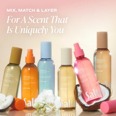 Saltair Pink Beach packaging highlights a travel-friendly 2x8oz duo
