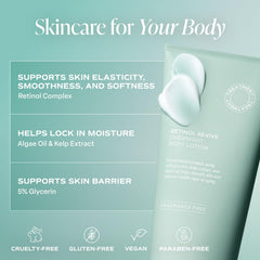 Ingredient closeup of Saltair Retinol Revive Night Lotion highlighting algae oil and kelp benefits