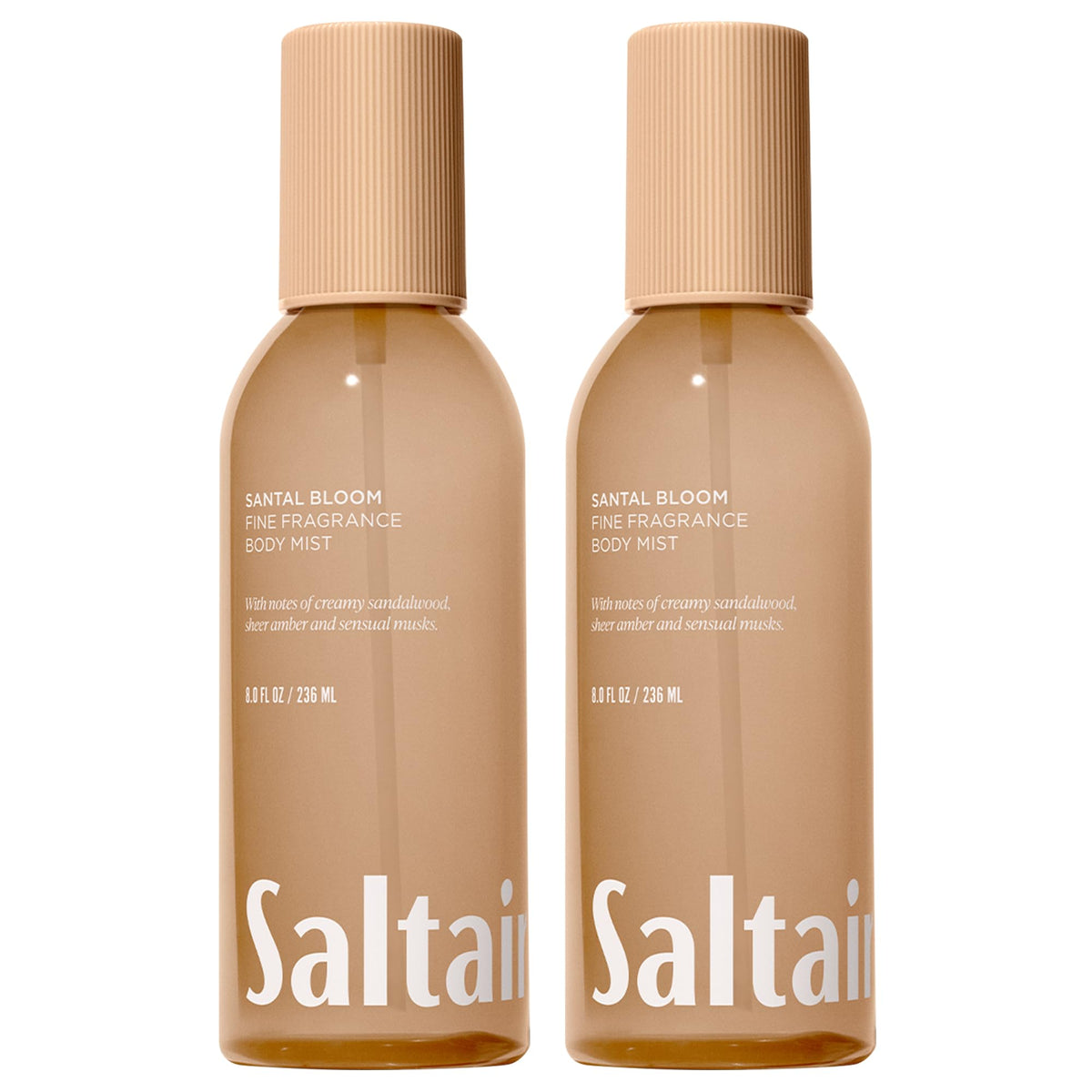 Saltair Santal Bloom bottle closeup highlights elegant fragrance notes.
