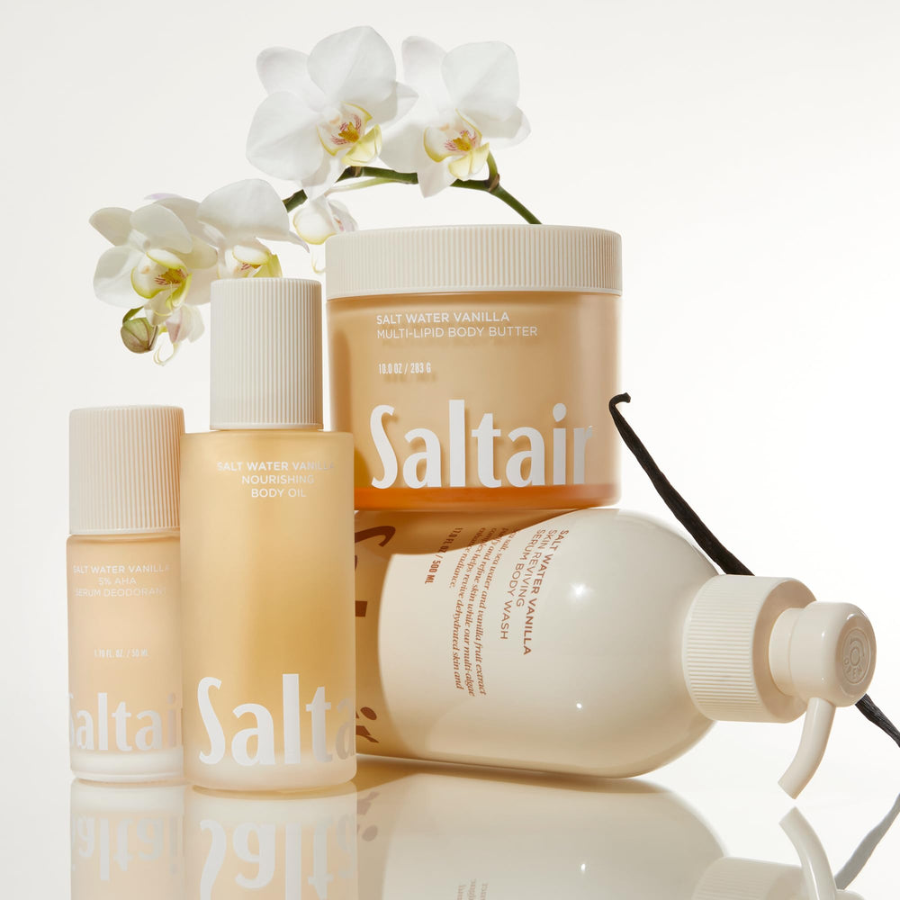 Saltair Sea Buckthorn oil boosts lipid replenishment and moisture retention.