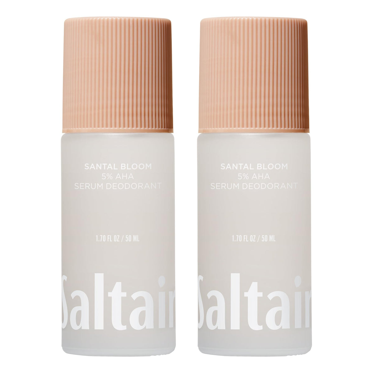 Saltair Serum Deodorant 2-pack bottle shows long-lasting odor protection.