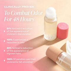 Saltair Serum Deodorant application glide showing smooth, non-sticky finish