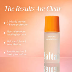 Saltair Serum Deodorant roll-on application demonstrates smooth, easy daily use.