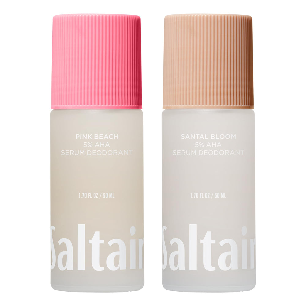 Saltair Serum Deodorant Pink Beach bottle with long-lasting odor protection