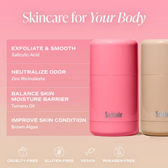 Saltair Skincare Deodorant Stick being applied smoothly