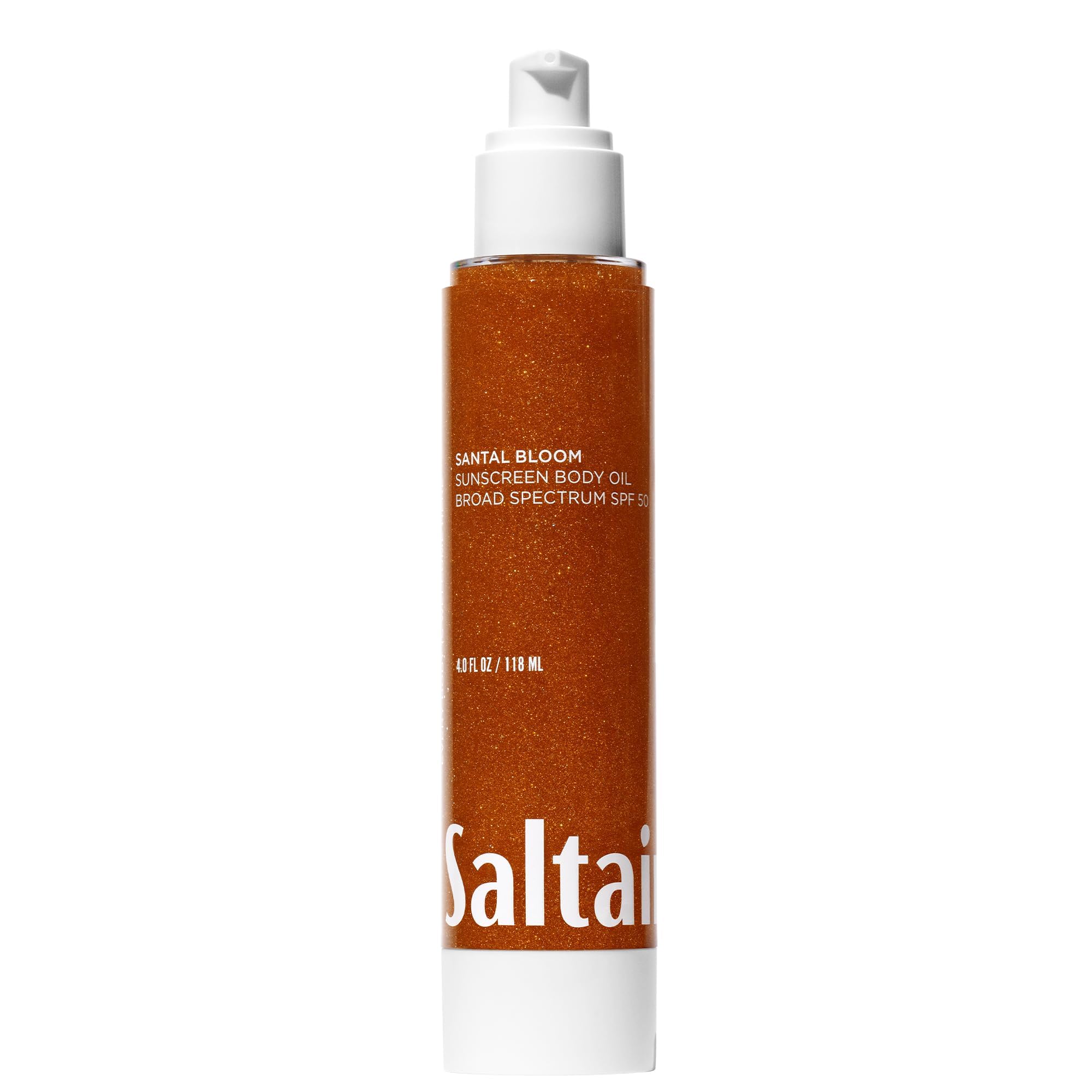 Saltair SPF Body Oil bottle pump for easy, fast-absorbing sun protection