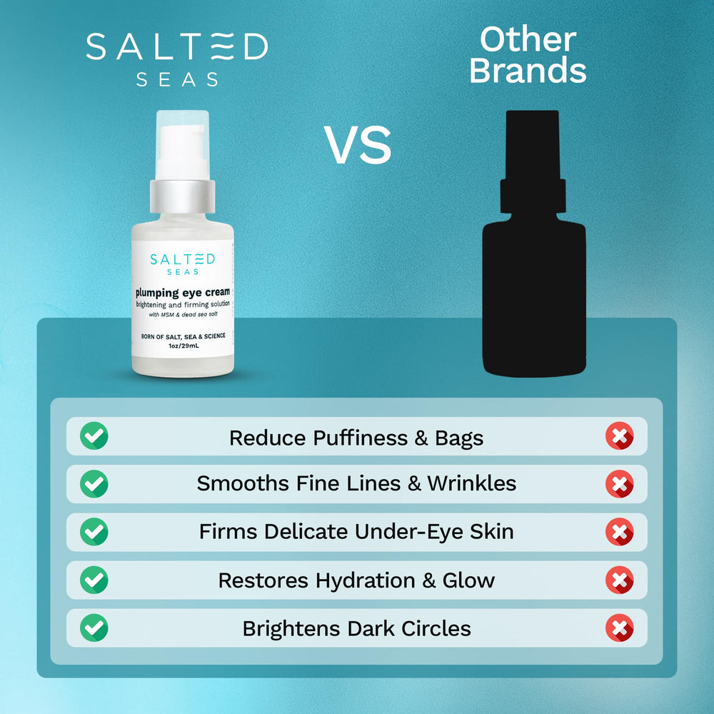 Salted Seas Plumping Eye Cream delivers hydration boost to the under-eye area.