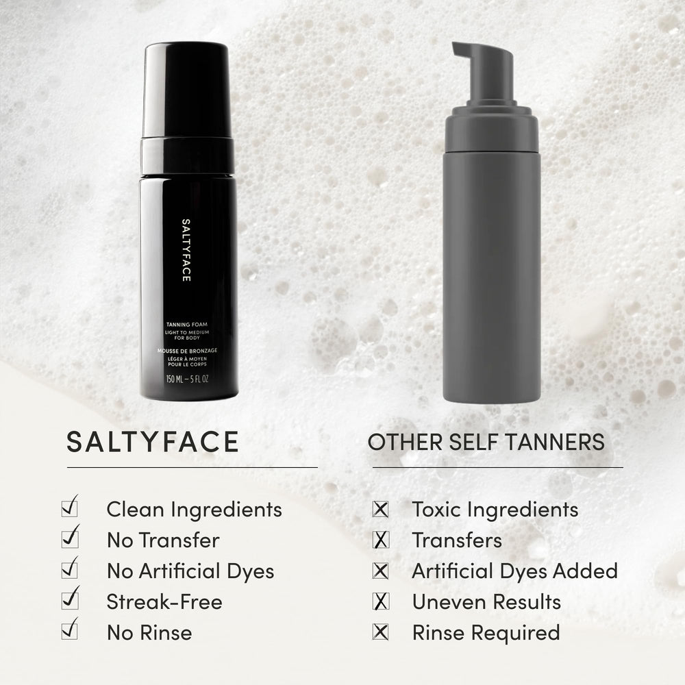 SALTYFACE oil-free formula feels light on skin.