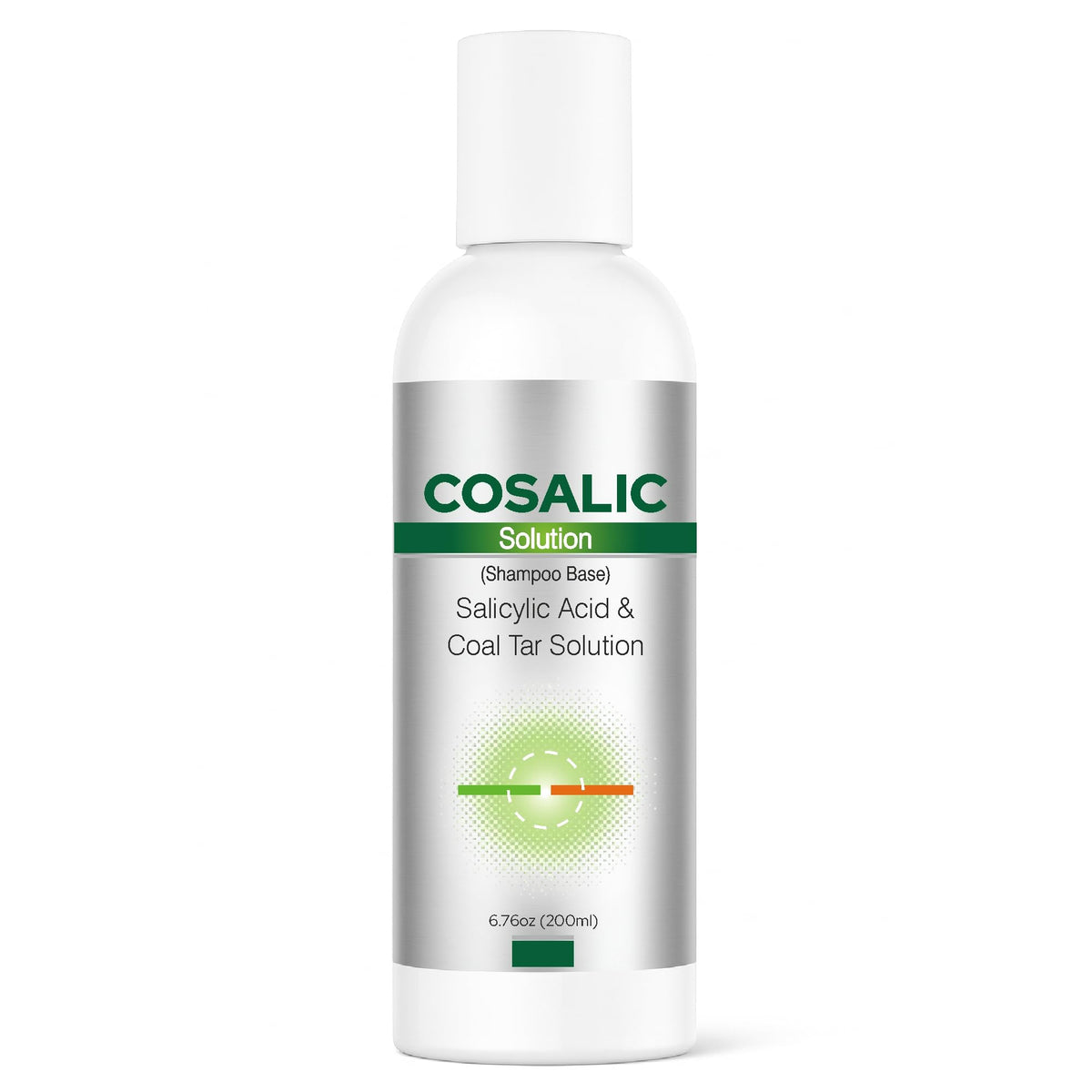 SALVE Cosalic shampoo bottle pour demonstrating dandruff-prone scalp care