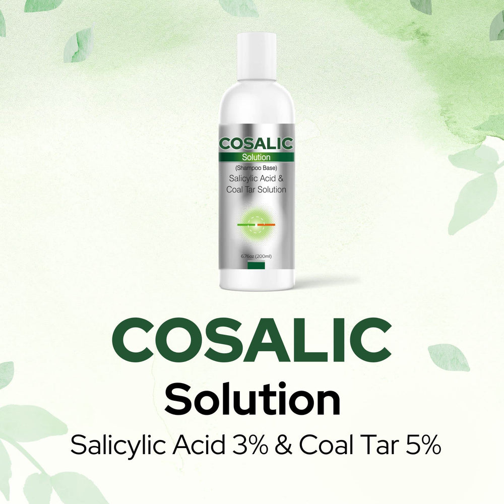 SALVE Cosalic shampoo being massaged into wet scalp for cleansing