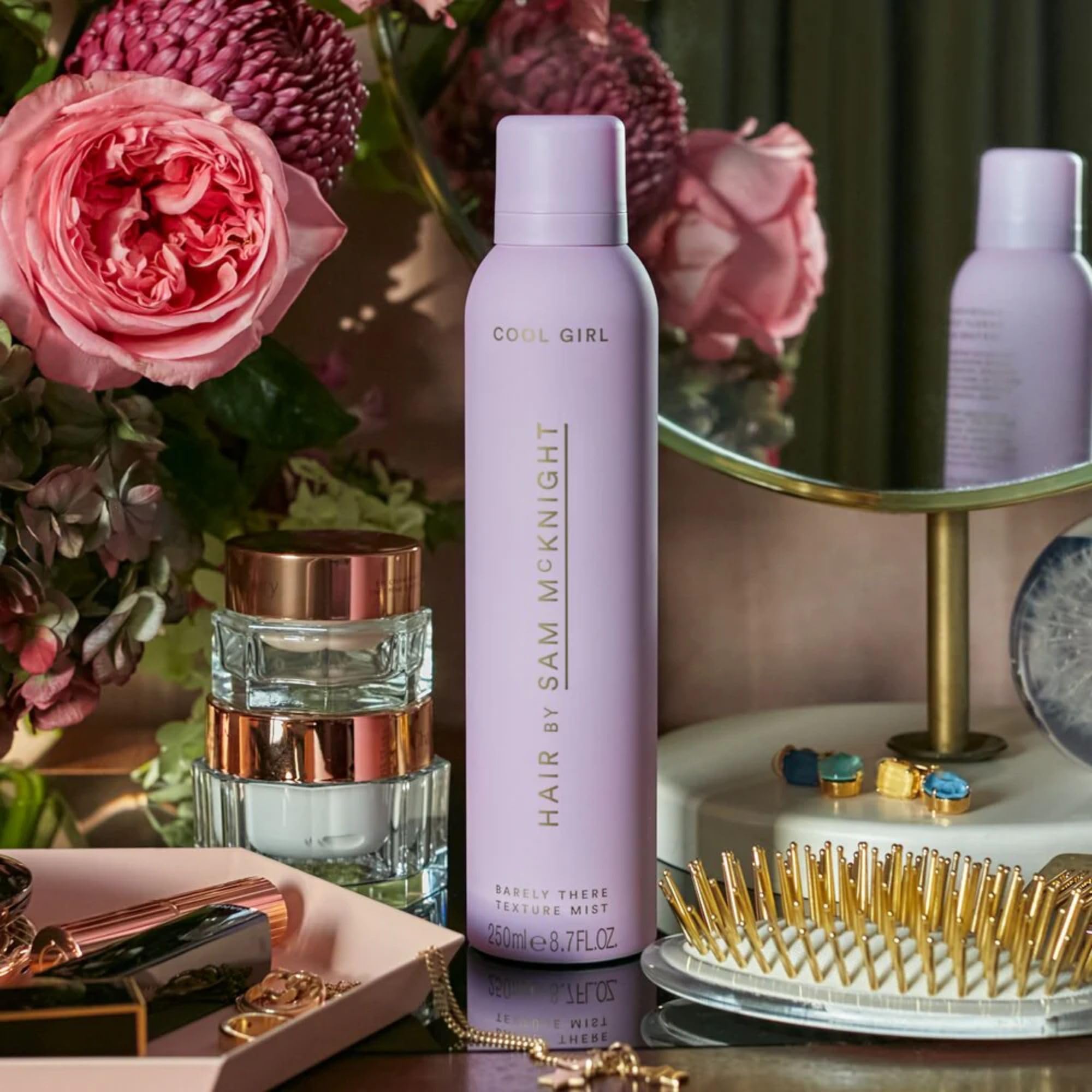 Texture mist delivers chic undone styling with a light finish