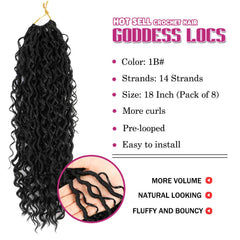 SAMBRAID boho-style locs with curly ends offer soft texture and river-like movement.