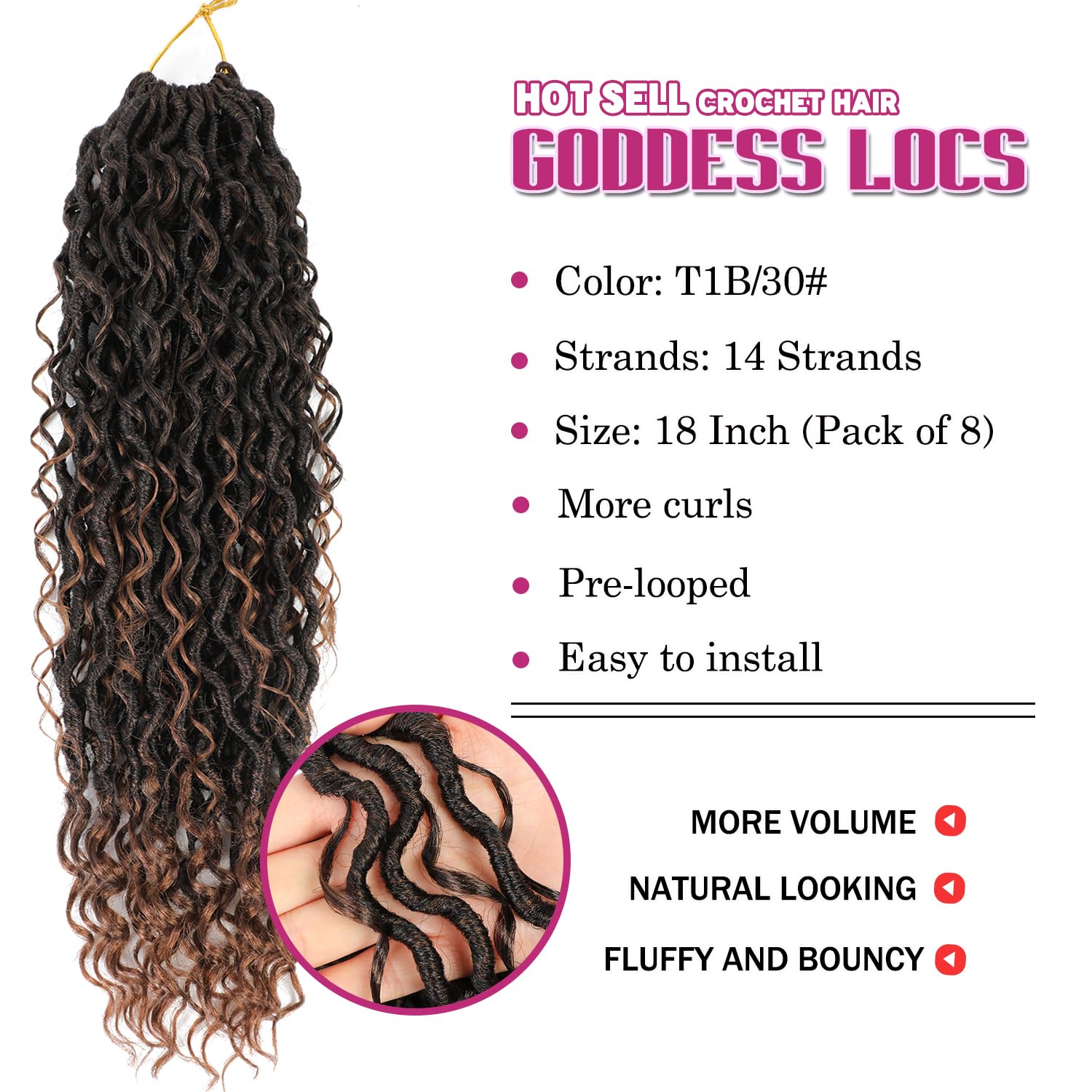 SAMBRAID crochet hair with soft boho locs and natural movement.
