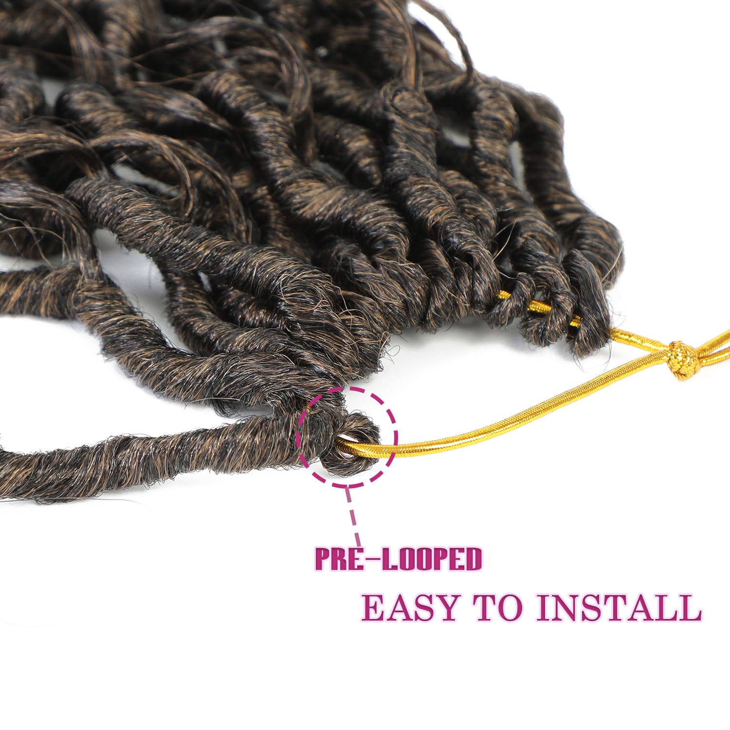 SAMBRAID Goddess Locs 14in in T27 color adds warm dimension
